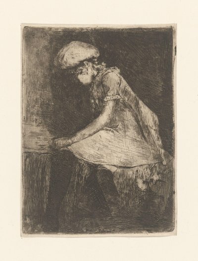 Reading girl (en profil) (título original) de Willem de Zwart (signed by artist)