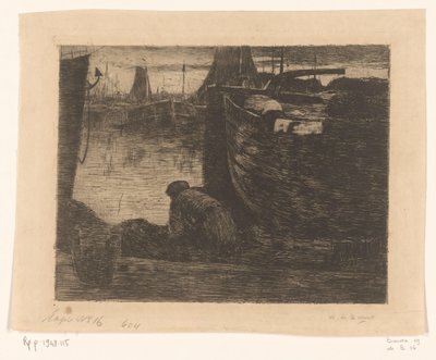Hombre en el muelle de un puerto
En el muelle (título original) de Willem de Zwart (signed by artist)