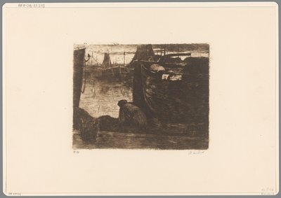 Hombre en el muelle de un puerto
En el muelle (título original) de Willem de Zwart (signed by artist)