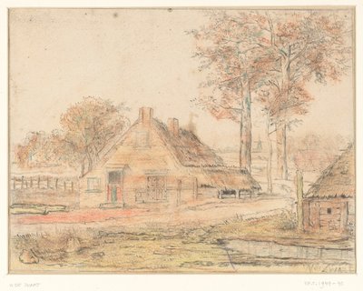 Granja en un paisaje de Willem de Zwart