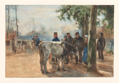 El mercado de ganado de Willem de Zwart