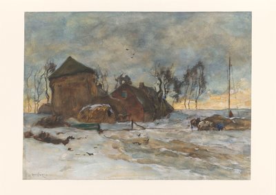 Paisaje de invierno de Willem de Zwart