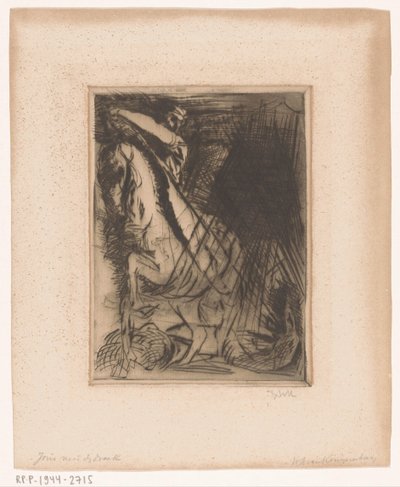 San Jorge y el dragón de Willem van Konijnenburg (signed by artist)