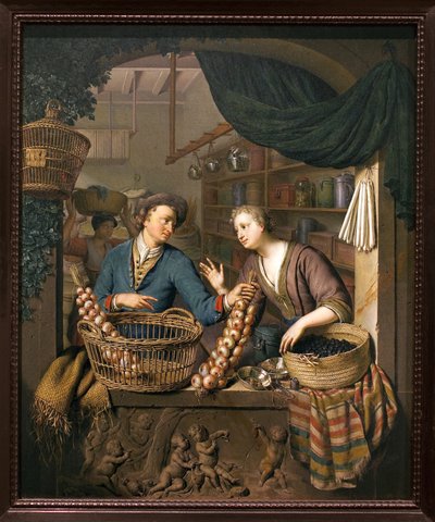 Vendedor de cebollas de Willem Van Mieris