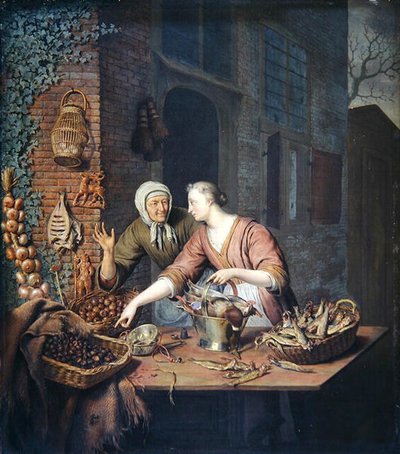 El Puesto del Mercado, c.1730 de Willem Van Mieris