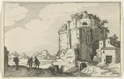 ruina romana Ruinas romanas y paisajes costeros (serie 1) (título de la serie) de Willem van Nieulandt (II)