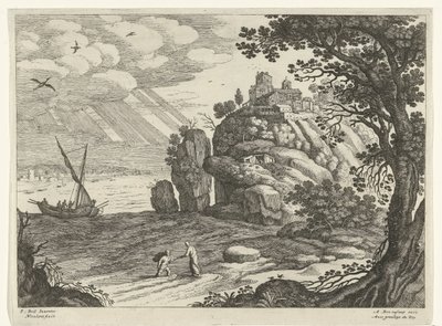 captura milagrosa Paisajes italianos (título de la serie) de Willem van Nieulandt (II)