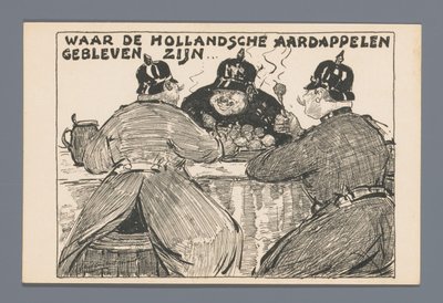 Donde han ido las papas holandesas... (título sobre el objeto) de Willem van Schaik