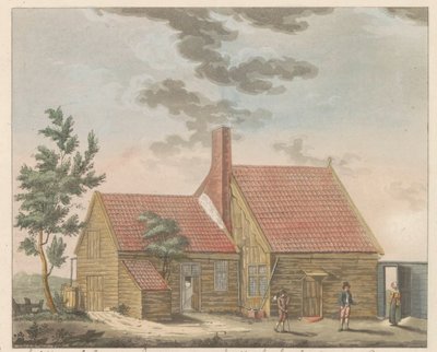 Casa del zar Pedro en Zaandam, 1697 La maisonnette habitée par le Czar peirre le grand à Zaandam (...) - La cabaña habitada por el zar Peeter de Groot en Zaandam en el año 1697 / presentada en un momento en que el zar se acompañaba de su K de Willem van Senus (possibly)