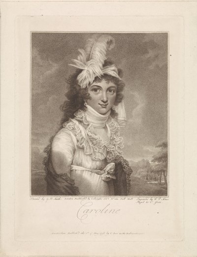 Retrato de Carolina Amalia Isabel de Brunswick-Wolfenbüttel de Willem van Senus