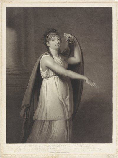 Retrato de Johanna Cornelia Ziesenis-Wattier
Ziesenis geb. Wattier, en el carácter de Epicharis (título en el objeto) de Willem van Senus