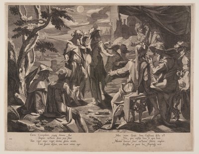 Jueces Areopagitas de Atenas, lámina 8 de Tronos de Justicia (Thronus Iustitiae) de Willem van Swanenburgh