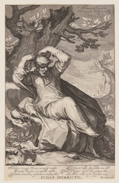 Judas Iscariote, de Pecadores del Antiguo y Nuevo Testamento de Willem van Swanenburgh