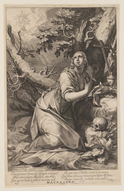 Magdalena, de Pecadores del Antiguo y Nuevo Testamento de Willem van Swanenburgh