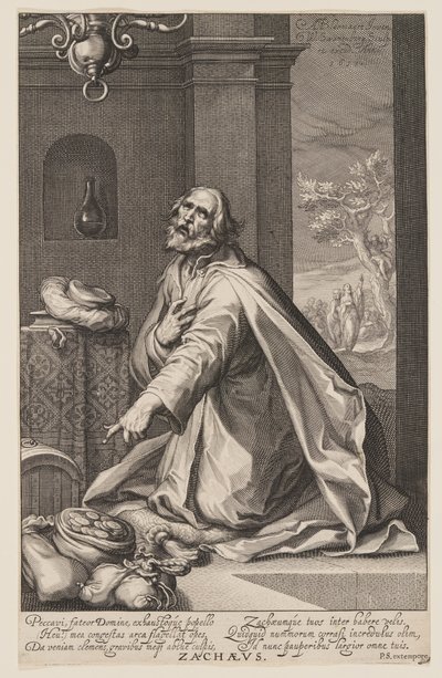 Zaqueo, de Pecadores del Antiguo y Nuevo Testamento de Willem van Swanenburgh