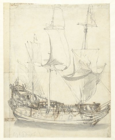 El barco del vicealmirante Witte de With, el Princesse Royale de Willem van de Velde (I)