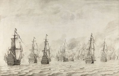 La batalla de Dunkerque
La batalla naval contra los españoles cerca de Dunkerque, 18 de febrero de 1639 de Willem van de Velde (I)