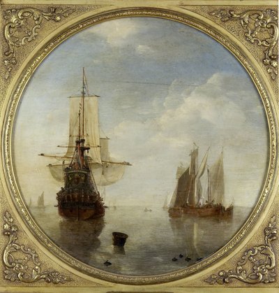Barcos anclados de Willem van de Velde (II)
