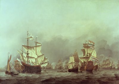 La rendición del Príncipe Real, 3 de junio de 1666 de Willem van de Velde