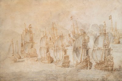 Acción en Tamanana, 9 de septiembre de 1645 de Willem van de the Elder Velde