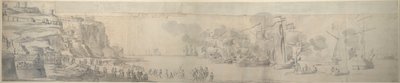 María de Módena desembarcando en Dover, 21 de noviembre-1 de diciembre de 1673, c.1673 (grafito) de Willem van de the Elder Velde