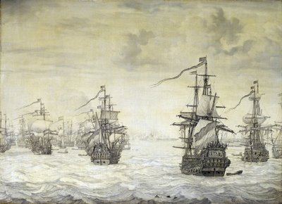 Segunda guerra anglo-holandesa (anglo-holandesa) de Willem van de the Elder Velde