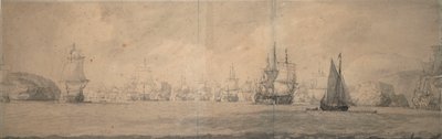Indiamen holandés navegando hacia Bok op Raa (Bjaelkero), 25 de agosto-4 de septiembre de 1665 de Willem van de the Elder Velde
