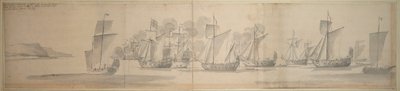 El paso de María de Módena de Calais a Dover, 21 de noviembre/1 de diciembre de 1673 de Willem van de the Elder Velde