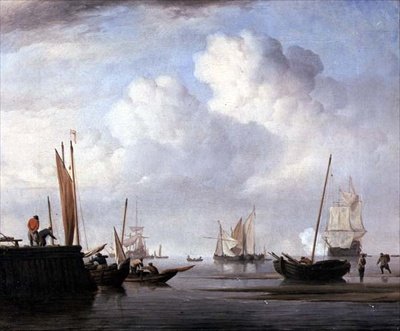 Barcos de pesca y otras embarcaciones de vela de Willem van de Velde the Younger