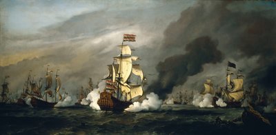 La batalla del Texel de Willem van de Velde the Younger