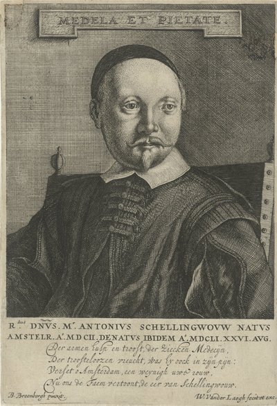 Retrato de Antonio Schellingwou de Willem van der Laegh