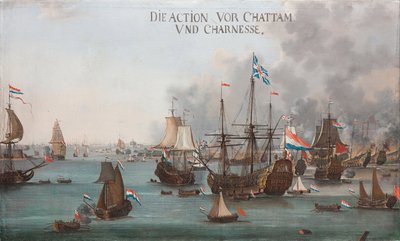 La batalla de Chatham de Willem van der Stoop