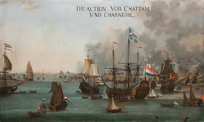La batalla de Chatham de Willem van der Stoop