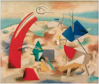 Paisaje alegre IV de Willi Baumeister