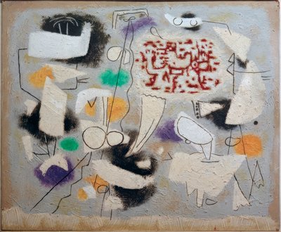 Poesía con pequeñas formas fantasmales de Willi Baumeister