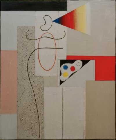 Pintor con paleta de Willi Baumeister