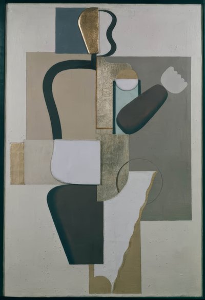 Cuadro mural con metales de Willi Baumeister