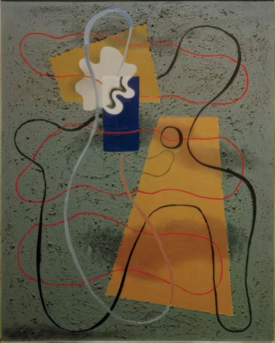 Forma de concha en azul de Willi Baumeister