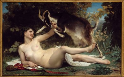 Una bacante con una cabra de William Adolphe Bouguereau
