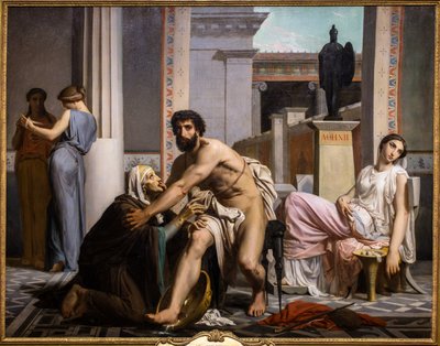 Odiseo reconocido por su nodriza a su regreso de Troya de William Adolphe Bouguereau