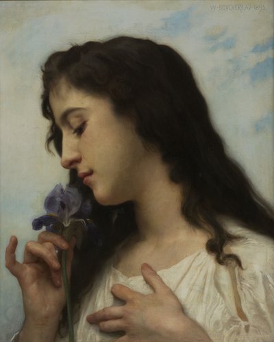 Mujer con iris de William-Adolphe Bouguereau