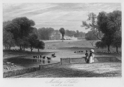 Mistley Hall, la residencia de Lord Rivers de William (after) Daniell