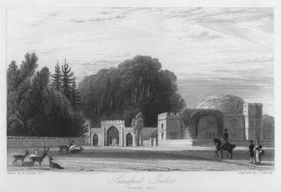 Sandpit Gate, Parque de Windsor (grabado) de William (after) Daniell