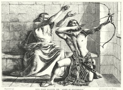 El Rey Joás disparando la Flecha de la Liberación (grabado) de William (after) Dyce