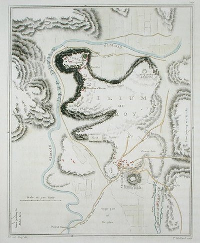 Plano de la ciudad de Troya, de 