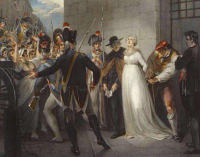 María Antonieta dejando la Conciergerie, el 16 de octubre de William (after) Hamilton