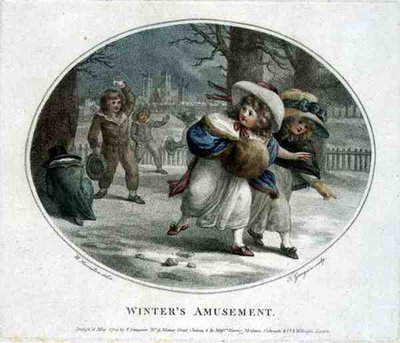 Diversión de invierno, grabado y pub. por Thomas Gaugain de William (after) Hamilton