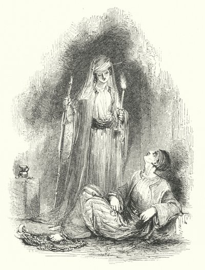 La hija de Bahram visitando a El-As
