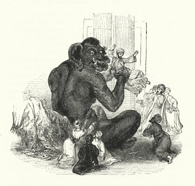 El gigante y sus prisioneros de William (after) Harvey