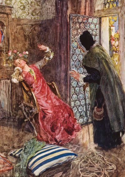 Romeo y Julieta de Shakespeare: Acto III, Escena II (litografía en color) de William (after) Hatherell